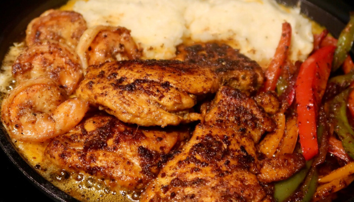 TGI Fridays Sizzling Chicken & Shrimp Recipe