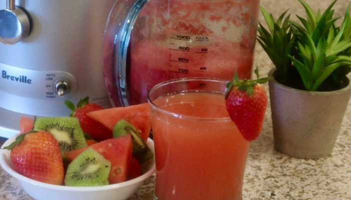 Kiwi Strawberry Watermelon Juice Recipe