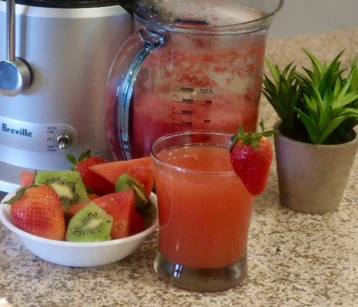 Kiwi Strawberry Watermelon Juice Recipe