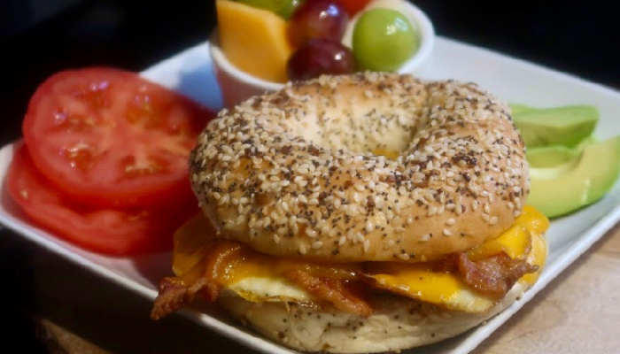 Everything Bagel Breakfast Sandwich