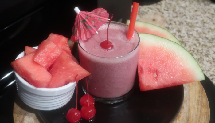 Watermelon Cherry Smoothie