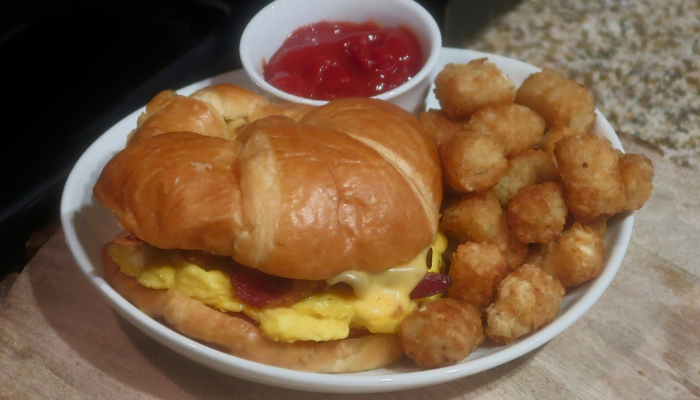 Bacon, Egg, & Cheese Croissant Sandwich