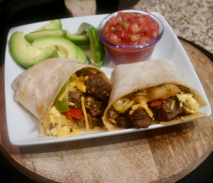 Steak & Eggs Breakfast Burrito