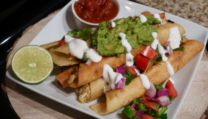 Crispy Chicken Flautas