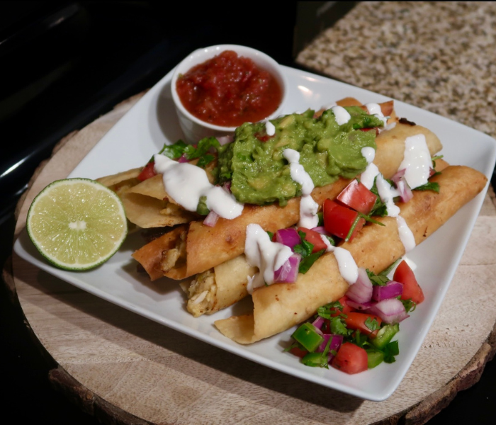 Crispy Chicken Flautas